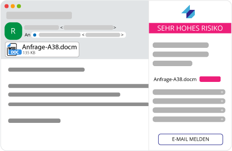 Sofort-Analyse verdächtiger E-Mails